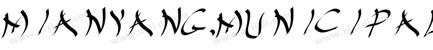 MIANYANG MUNICIPAL B字体转换